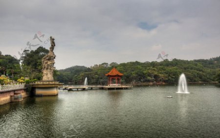 莲花山风景区图片