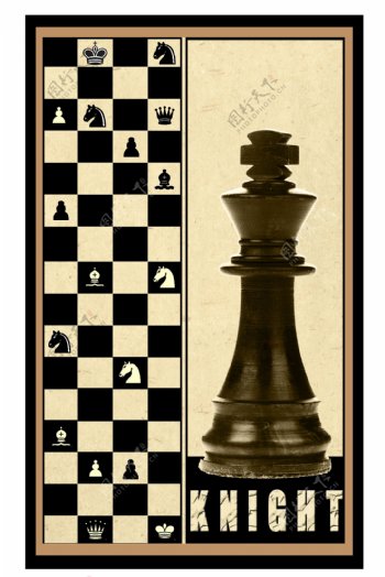 国际象棋装饰画无框画图片