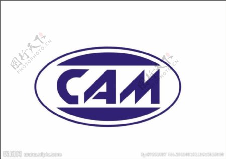 CAM标志蓝色图片