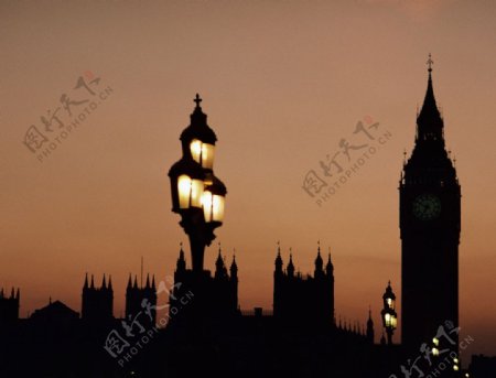 英国伦敦夜景图片