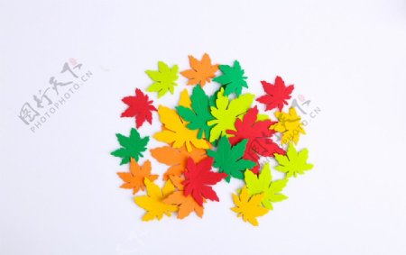 玩具素材叶子红色图片