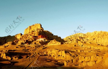 西藏古格遗址图片
