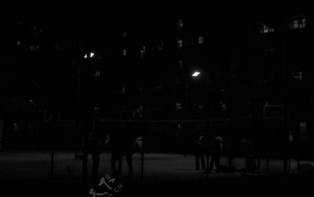 夜色篮球图片