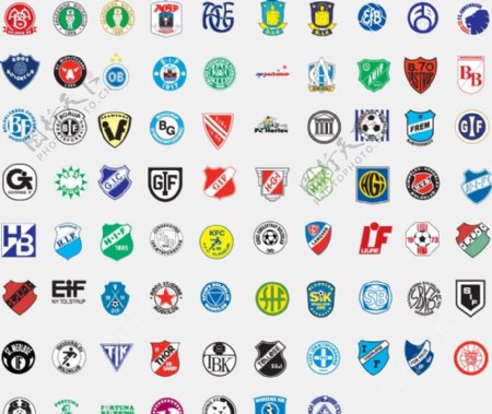全球2487个足球俱乐部球队标志丹麦3图片