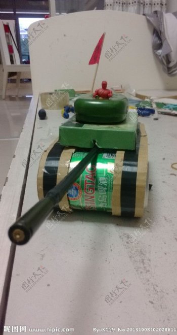 科技小制作坦克车图片