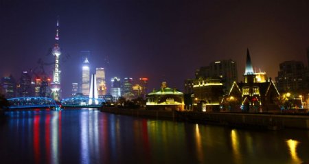 上海夜景一角图片