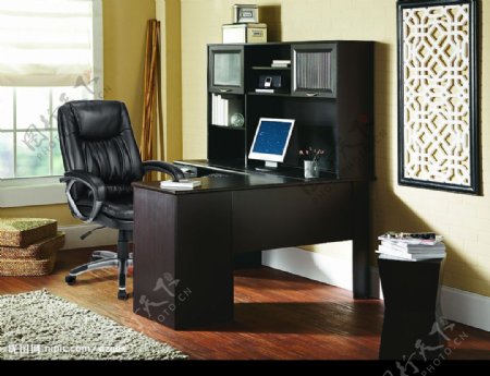 家具办公室椅子电脑桌书架图片