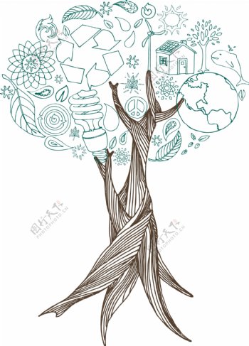 大树插画设计图片