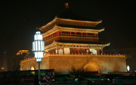 城楼实拍夜景图片
