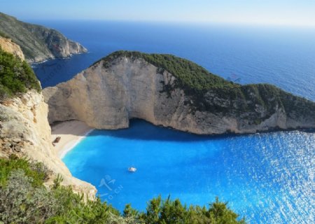 希腊海边风光图片