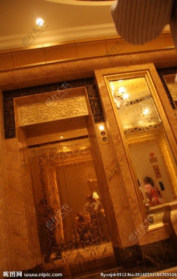 欧式电梯厅图片
