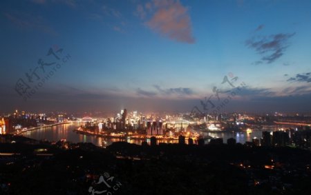 繁华都市夜景图片