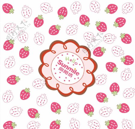 酸奶包装纸草莓味图片