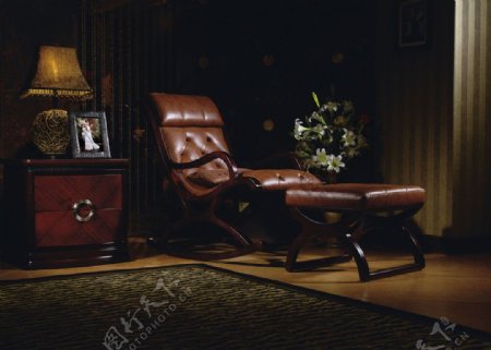 古典休闲躺椅图片