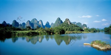 桂林山水全景图图片
