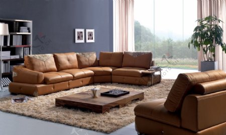 家具产品皮沙发图片