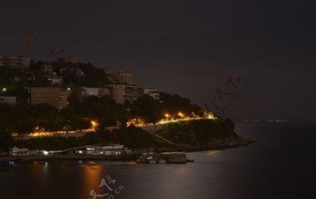 深圳大梅沙海岸夜景图片
