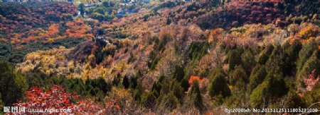 红螺寺北京山林秋天风景图片