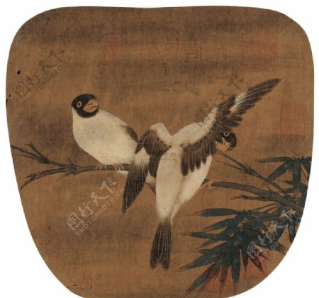 古代工笔花鸟图片