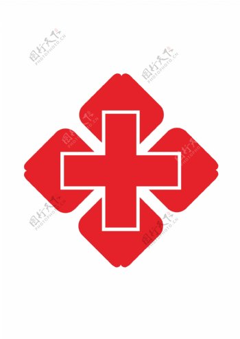 医院医护红色十字图标图片