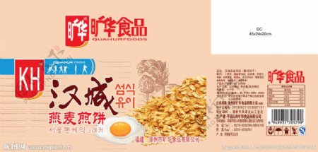 汉城燕麦煎饼彩箱图片
