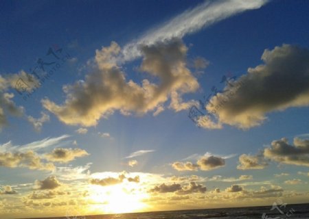 大西洋日出图片