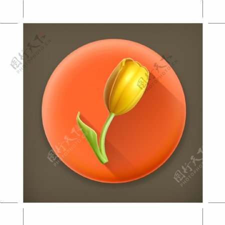 鲜花ICON图标标志图片