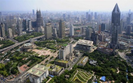 上海人民广场俯图片