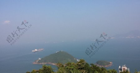 香港摩啰山顶风光图片