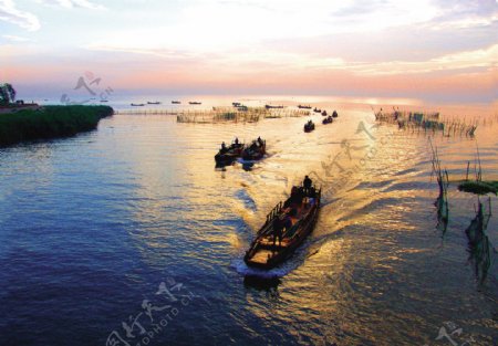 太湖渔业图片