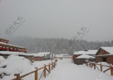雪乡山景图片