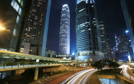 繁华城市夜景图片