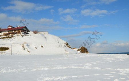 日本北海道雪景图片