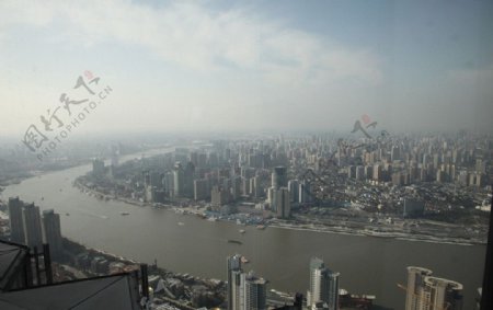 上海鸟瞰图片
