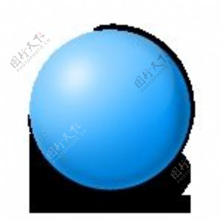 蓝色小球图片
