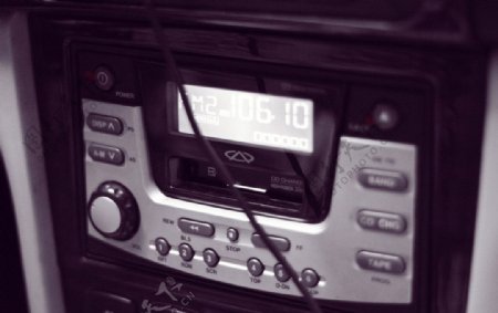 车里的收音机图片