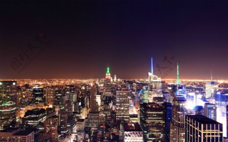 最壮观的城市夜景图图片