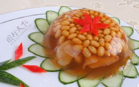 黄豆虾仁冻图片