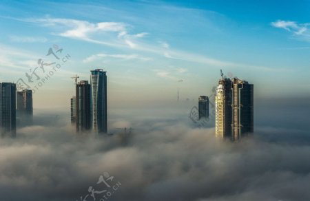 城市云海图片