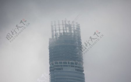 上海中心空中楼阁图片