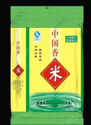 大米包装中国香米图片