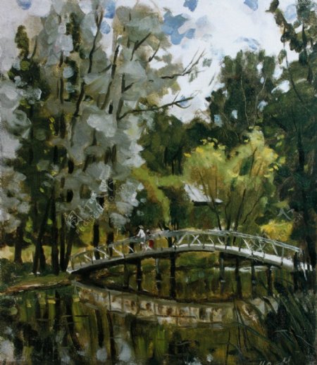 米哈伊洛夫斯基的银色柳树图片