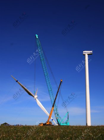 风电场基础建设图片