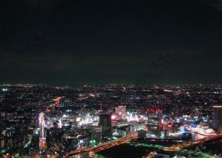 城市夜景城市灯光图片