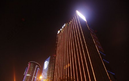 宝安大楼夜景图片