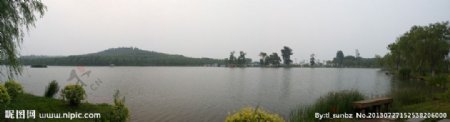 莲花湖全景图片