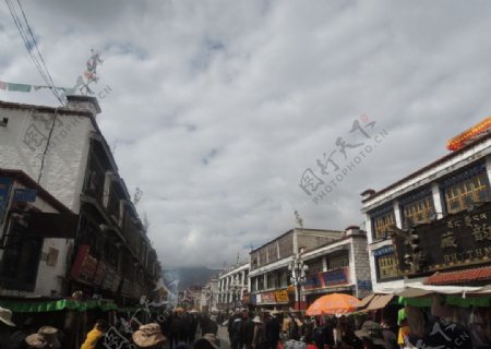 西藏八廓街图片