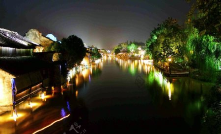 西塘古镇夜晚图片