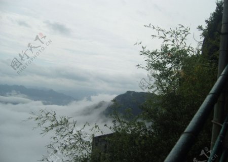九峰山云海图片