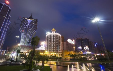 澳门城市夜景图片
